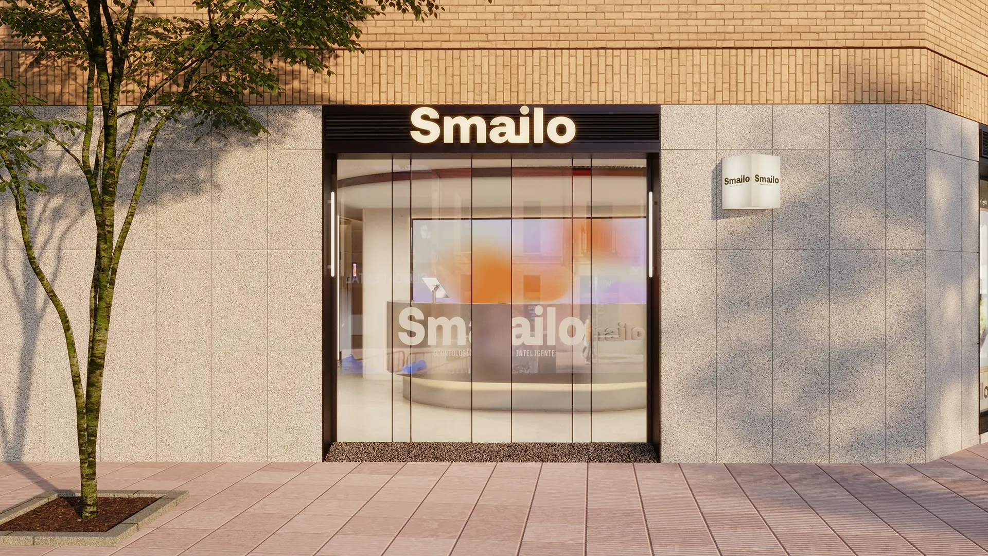 Fachada padrão da clínica